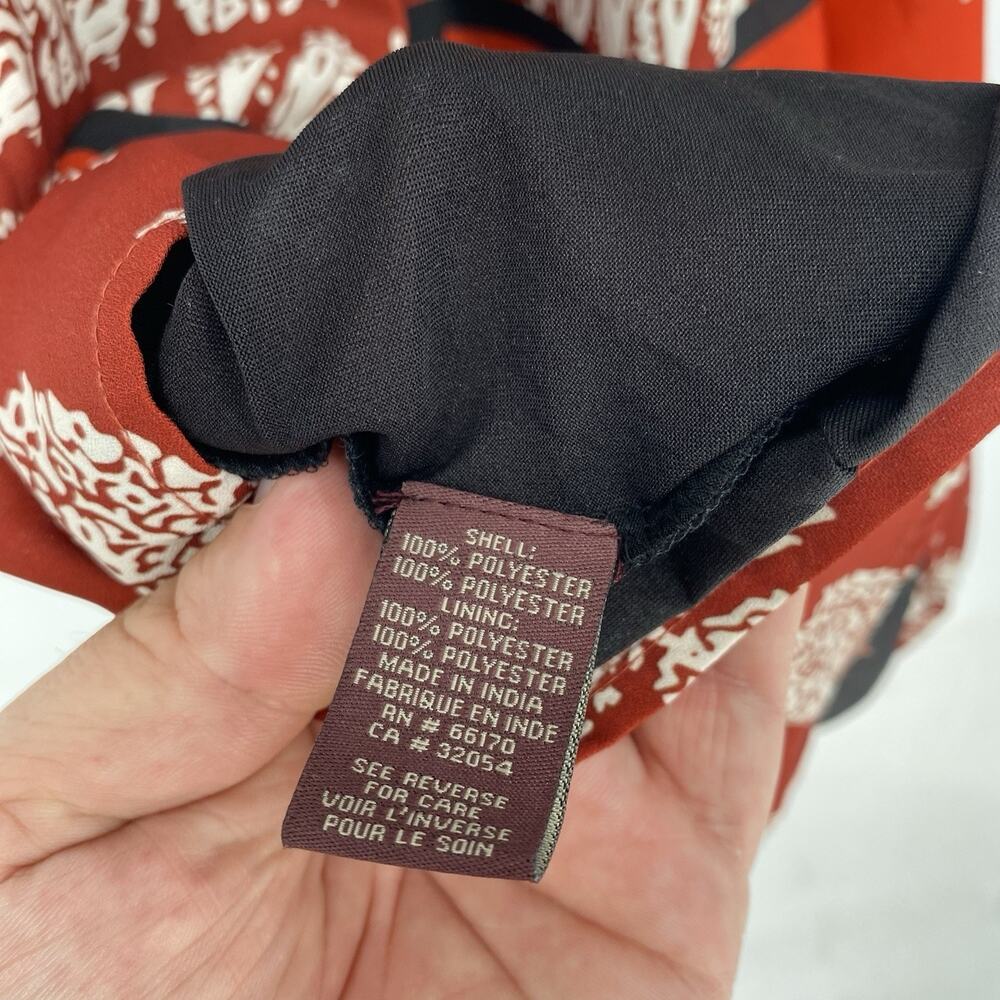 Ranna Gill Anthropologie Kaza Dress NWT Beaded Neck Red Size 2 - Picture 6 of 7